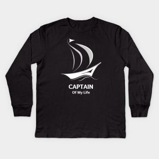 CAPTAIN 2 ,CAPTAIN SHIRT ,captain of my life boat ,captain of my life Kids Long Sleeve T-Shirt